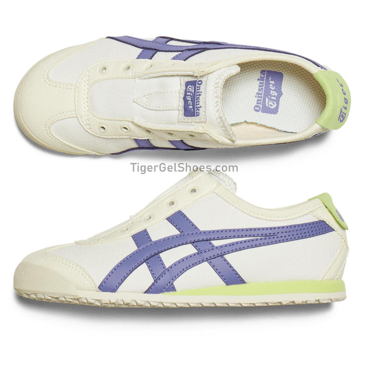 Onitsuka Tiger Mexico 66 Slip-on Cream/Ultramarine-Blue 1183A360-118 Mens Womens Shoes