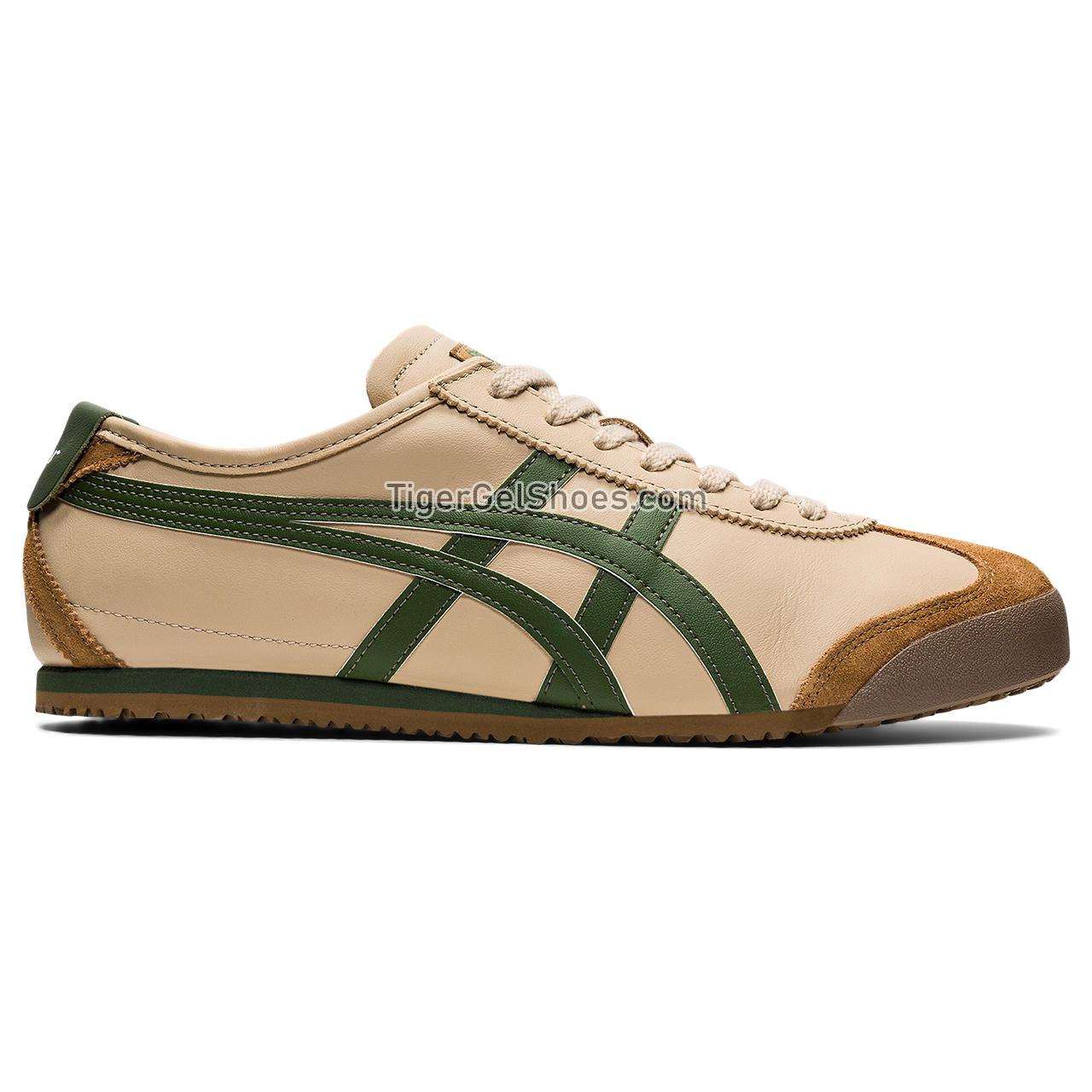 Onitsuka Tiger Mexico 66 Beige/Grass-green 1183C102-250 Mens Womens Shoes