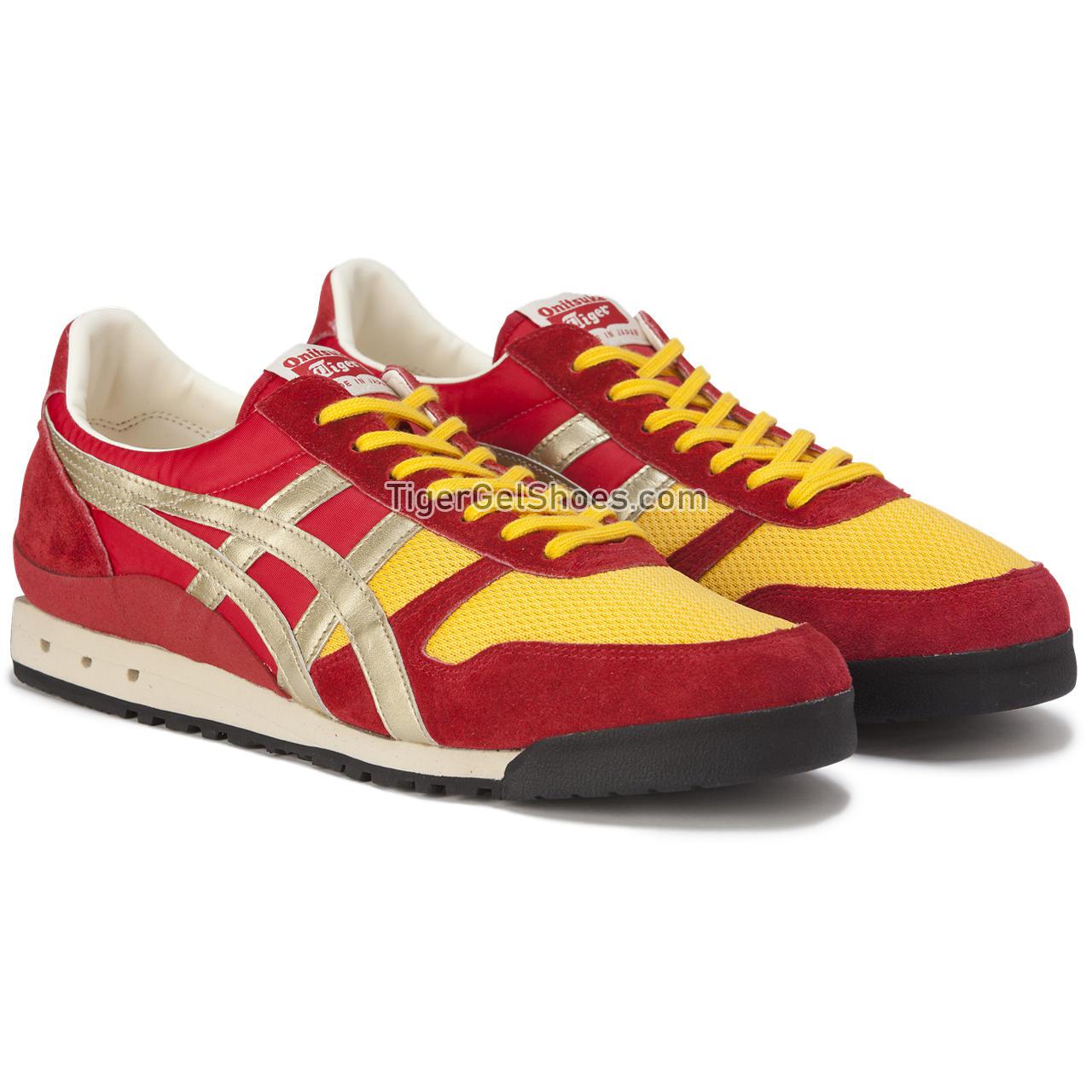 Onitsuka Tiger Ultimate 81 Nm Classic-red/Pure-gold 1183B536-600 Mens Womens Shoes