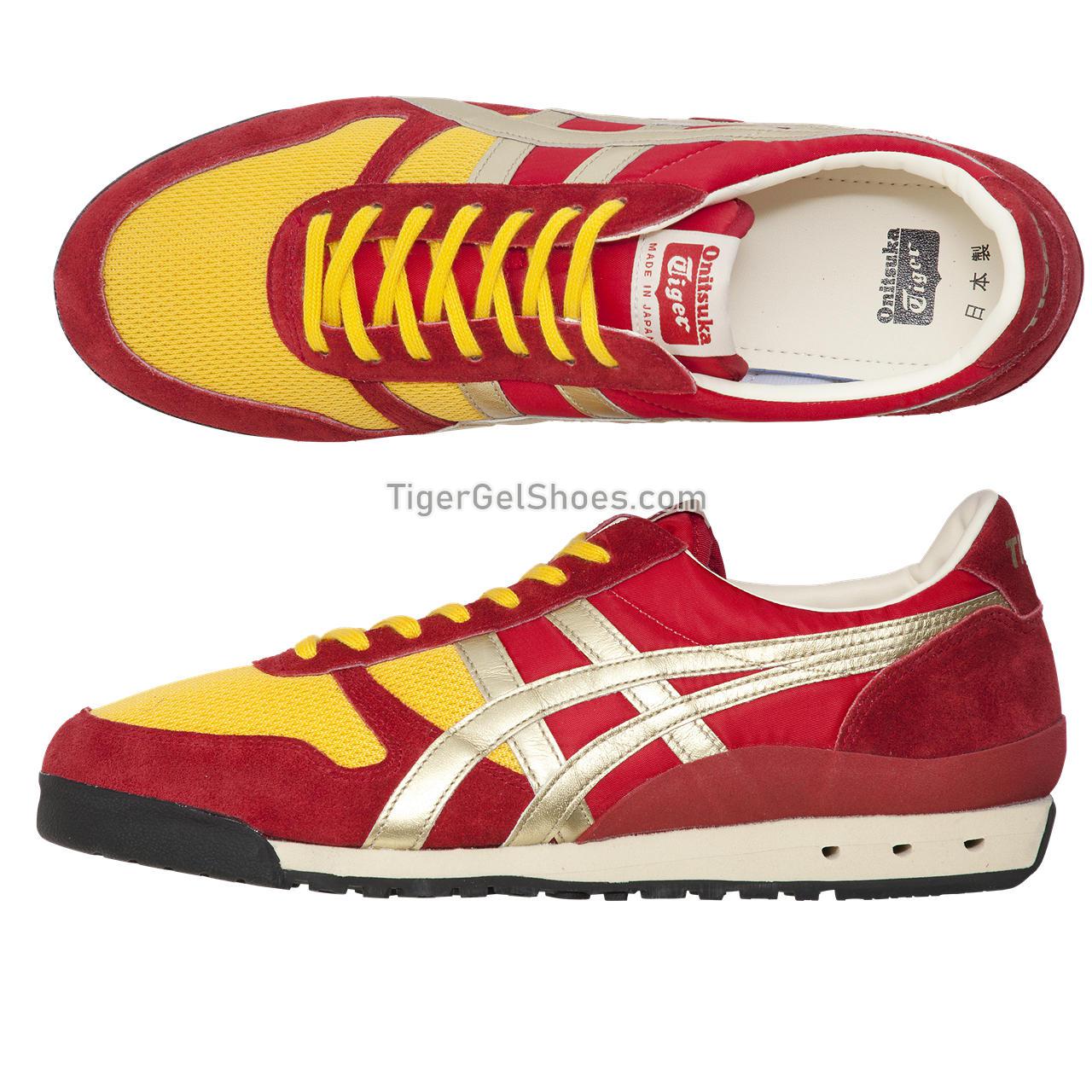 Onitsuka Tiger Ultimate 81 Nm Classic-red/Pure-gold 1183B536-600 Mens Womens Shoes