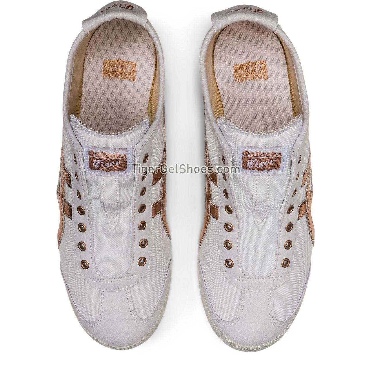 Onitsuka Tiger Mexico 66 Slip-on White/Rose-gold 1183A962-100 Mens Womens Shoes