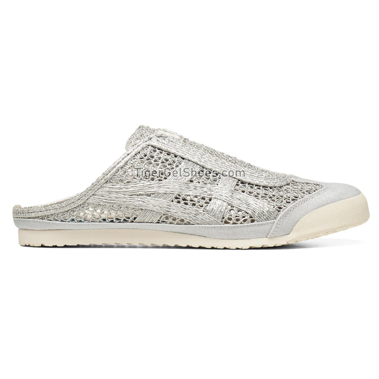 Onitsuka Tiger Mexico 66 Sabot Pure-silver/Pure-silver 1183A707-020 Mens Womens Shoes