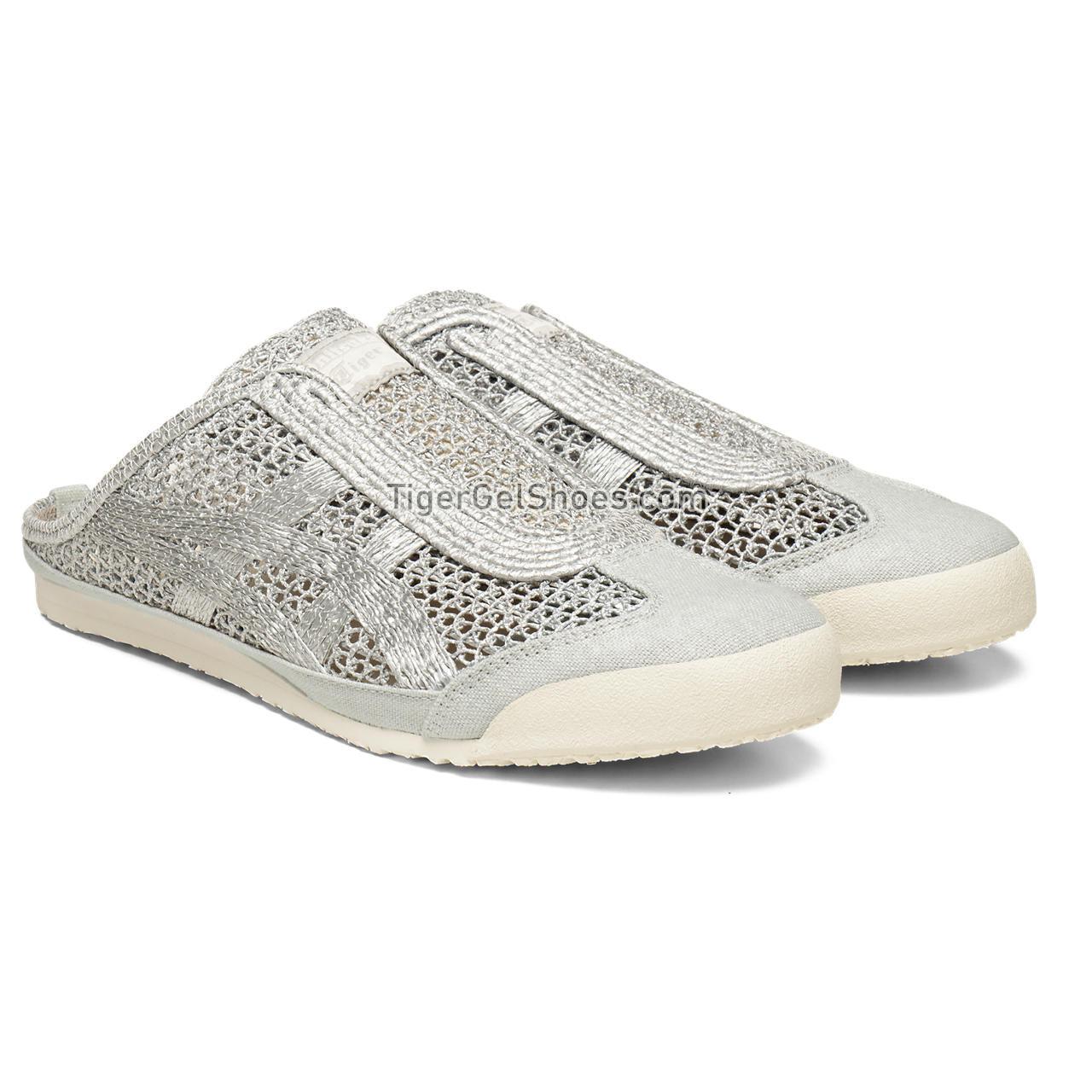 Onitsuka Tiger Mexico 66 Sabot Pure-silver/Pure-silver 1183A707-020 Mens Womens Shoes