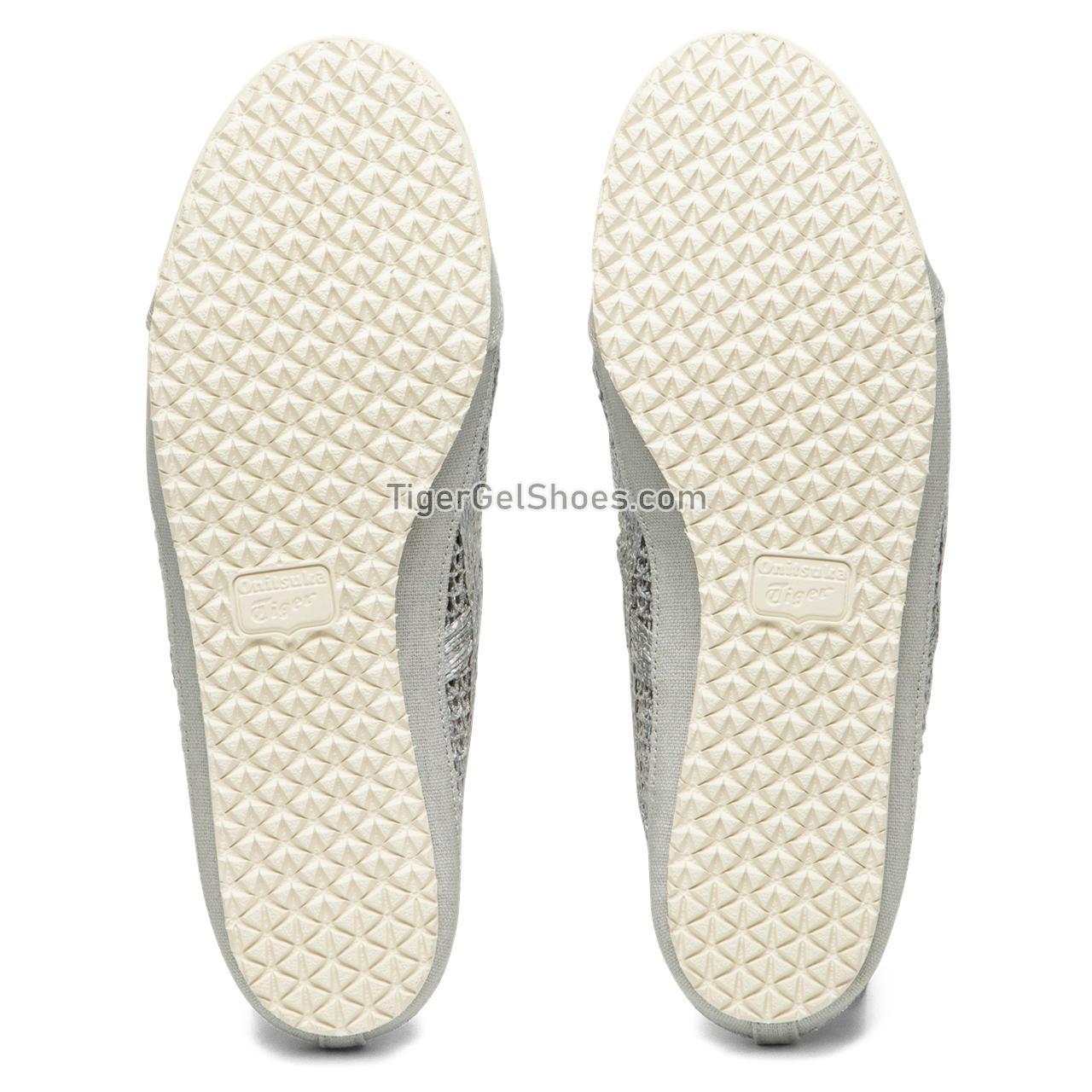 Onitsuka Tiger Mexico 66 Sabot Pure-silver/Pure-silver 1183A707-020 Mens Womens Shoes
