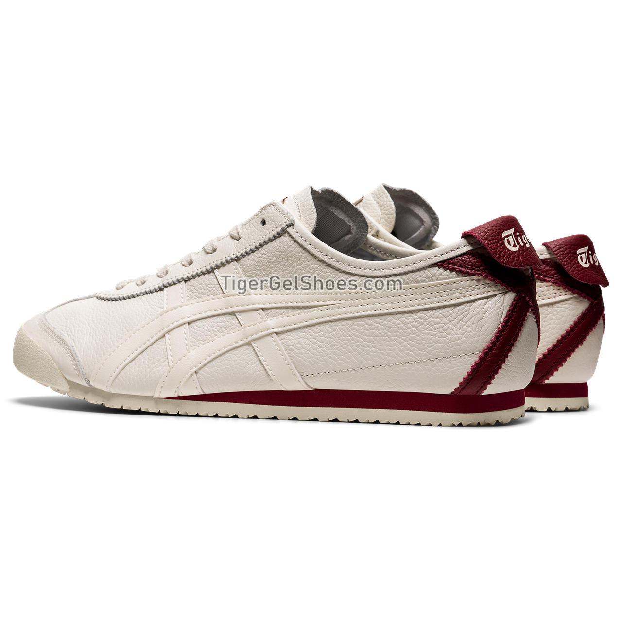 Onitsuka Tiger Mexico 66 Cream/Beet-juice 1183B781-100 Mens Womens Shoes