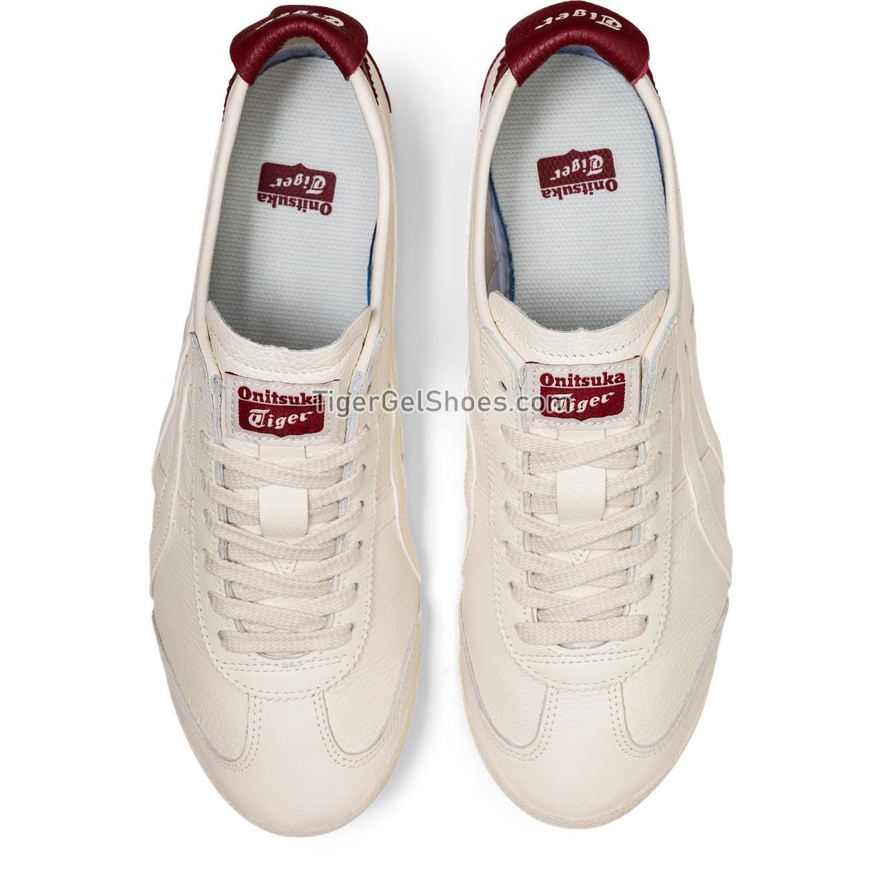 Onitsuka Tiger Mexico 66 Cream/Beet-juice 1183B781-100 Mens Womens Shoes