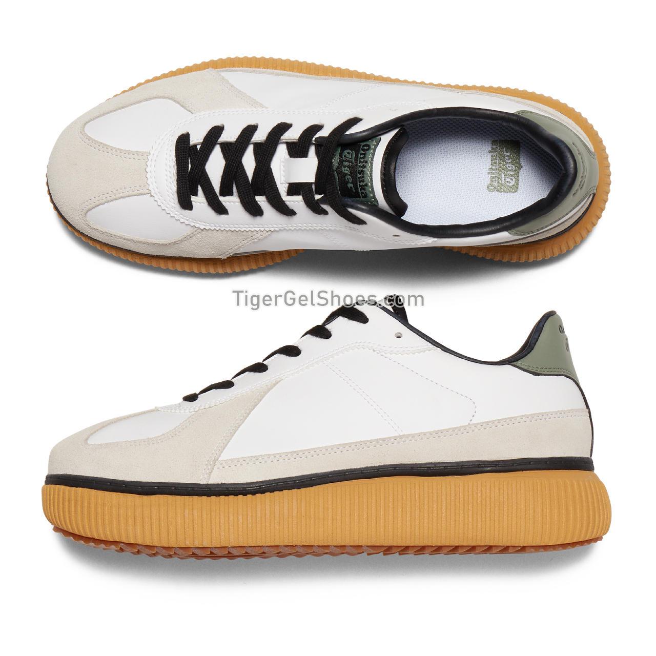 Onitsuka Tiger Delecity White/Lichen-green 1183B874-103 Mens Womens Shoes