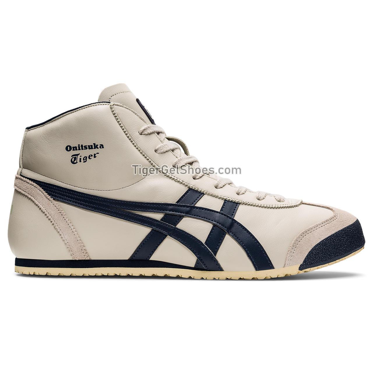 Onitsuka Tiger Mexico Mid Runner Birch/Indian-ink 1183B577-200 Mens Womens Shoes