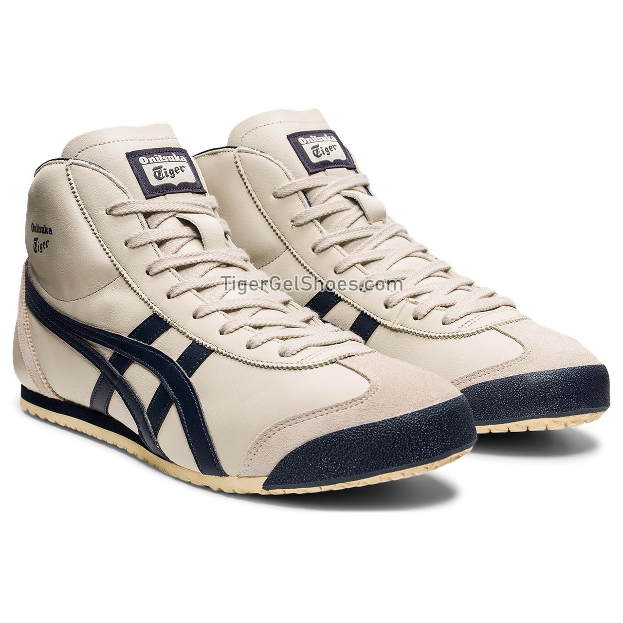 Onitsuka Tiger Mexico Mid Runner Birch/Indian-ink 1183B577-200 Mens Womens Shoes
