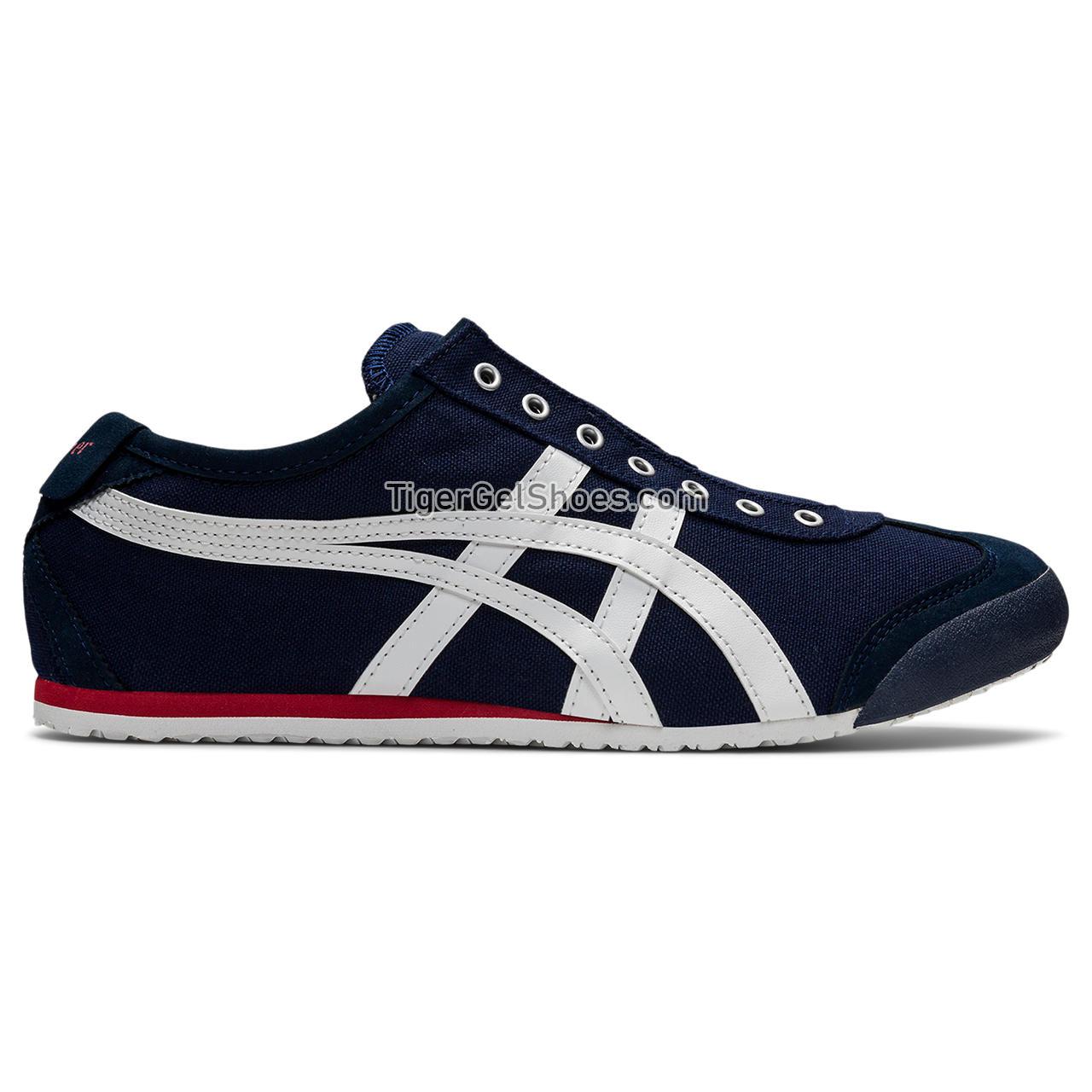 Onitsuka Tiger Mexico 66 Slip-on Navy/Off-white 1183A360-401 Mens Womens Shoes