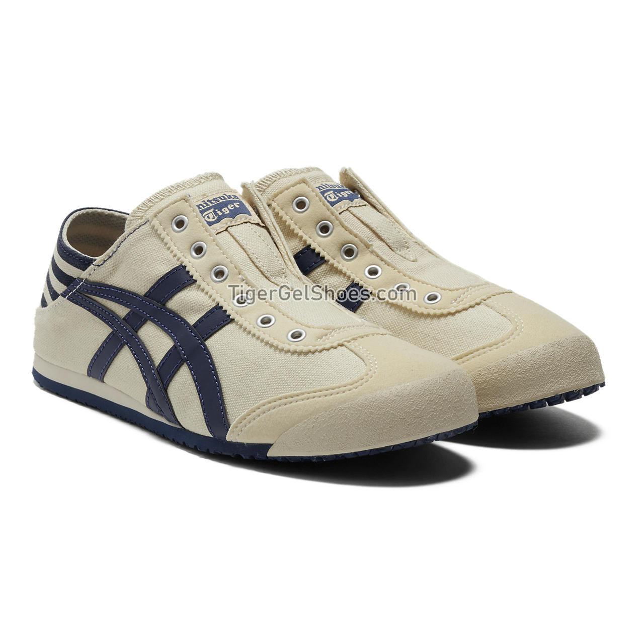 Onitsuka Tiger Mexico 66 Paraty Natural/Navy 1183C233-250 Mens Womens Shoes