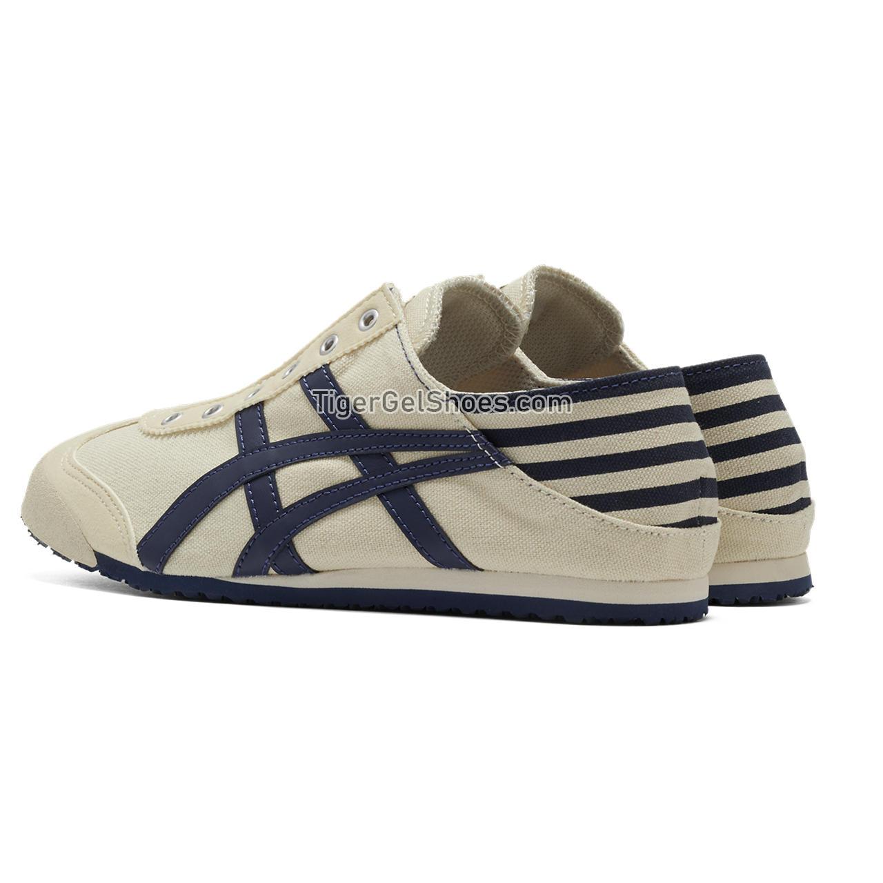 Onitsuka Tiger Mexico 66 Paraty Natural/Navy 1183C233-250 Mens Womens Shoes