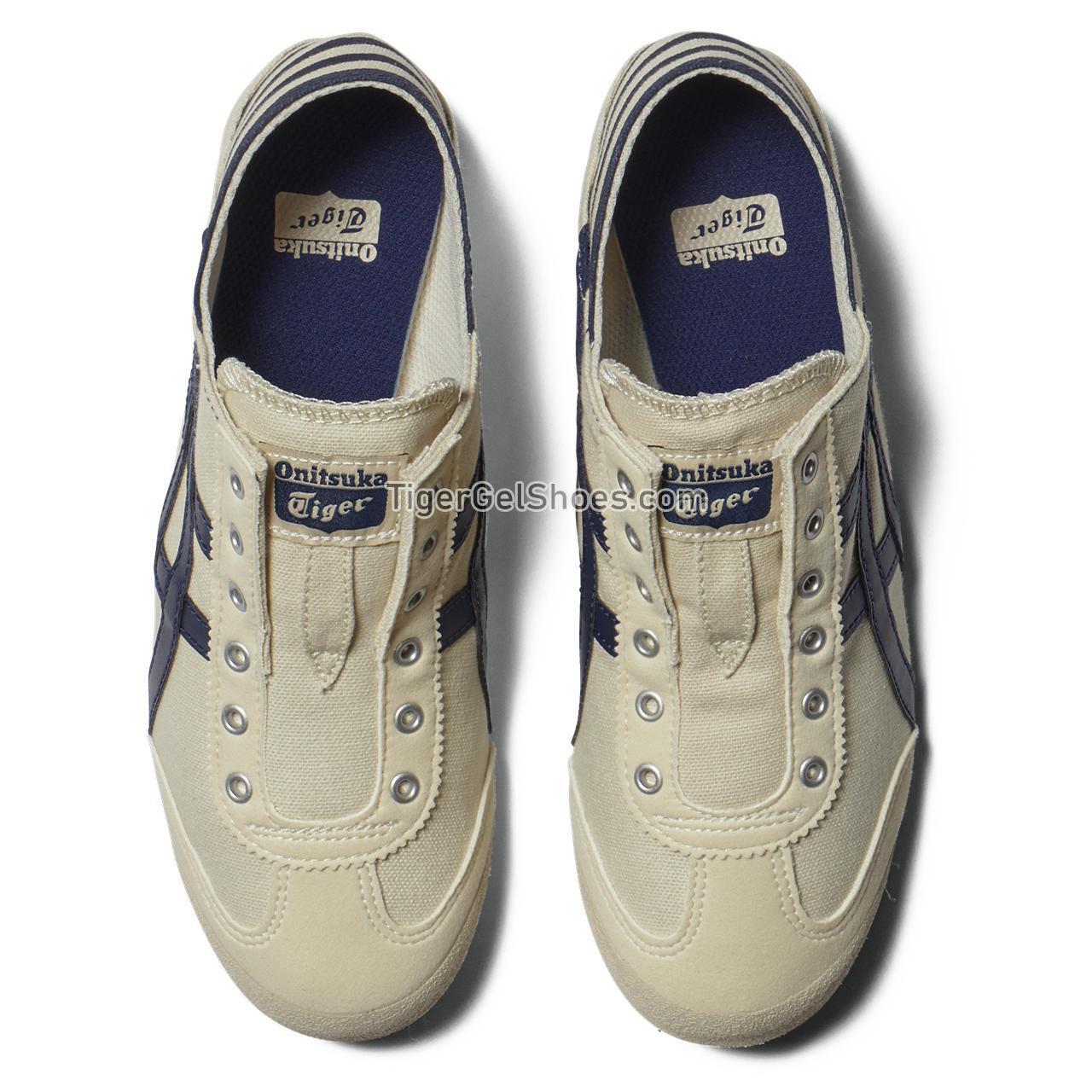 Onitsuka Tiger Mexico 66 Paraty Natural/Navy 1183C233-250 Mens Womens Shoes