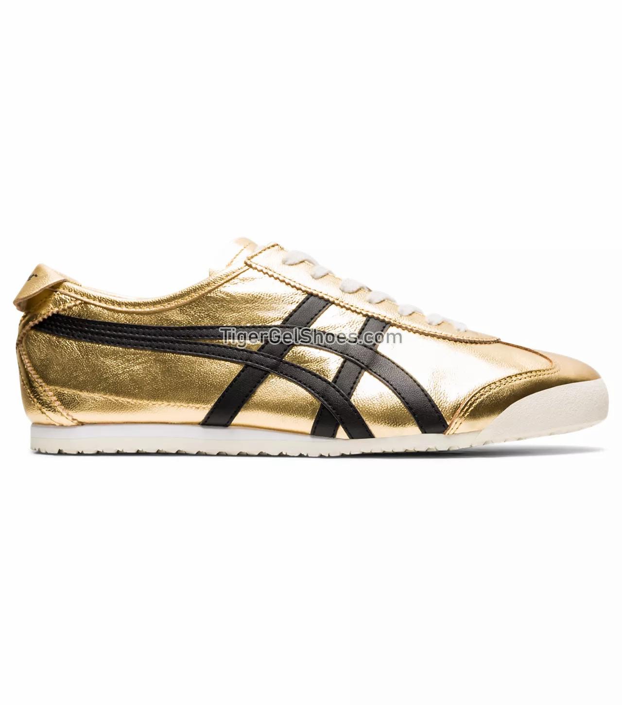 Onitsuka Tiger Mexico 66 Pure Gold/Black 1183B566-200 Mens Womens Shoes