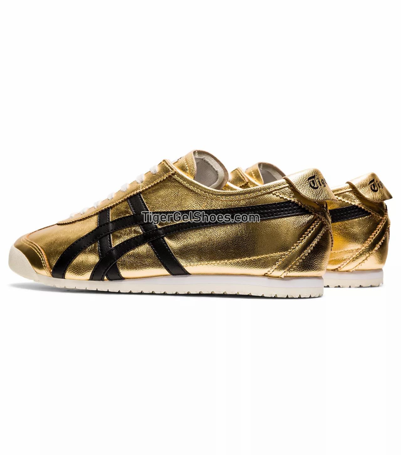 Onitsuka Tiger Mexico 66 Pure Gold/Black 1183B566-200 Mens Womens Shoes