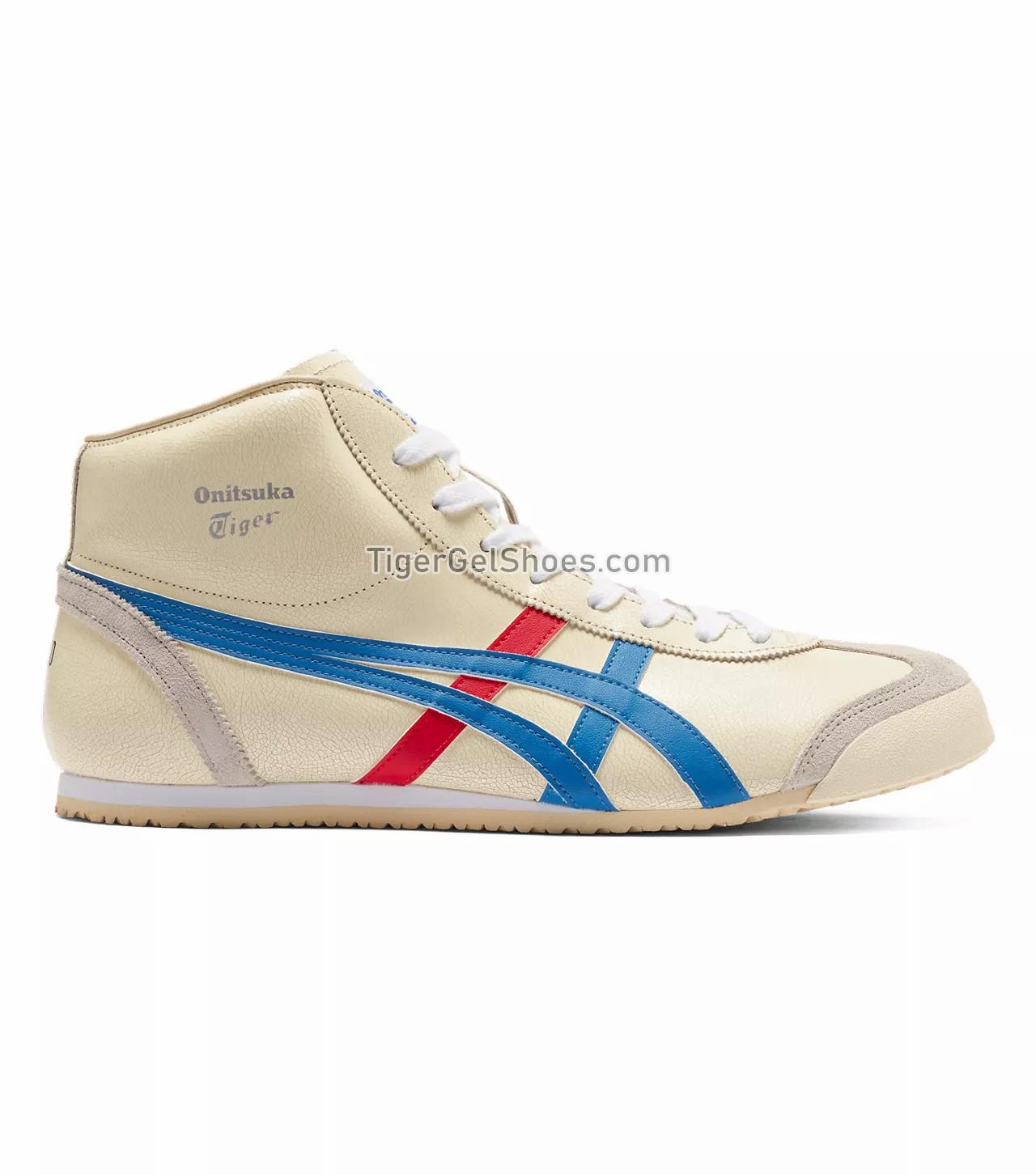 Onitsuka Tiger Mexico Mid Runner White/Blue 1183B577-102 Mens Womens Shoes