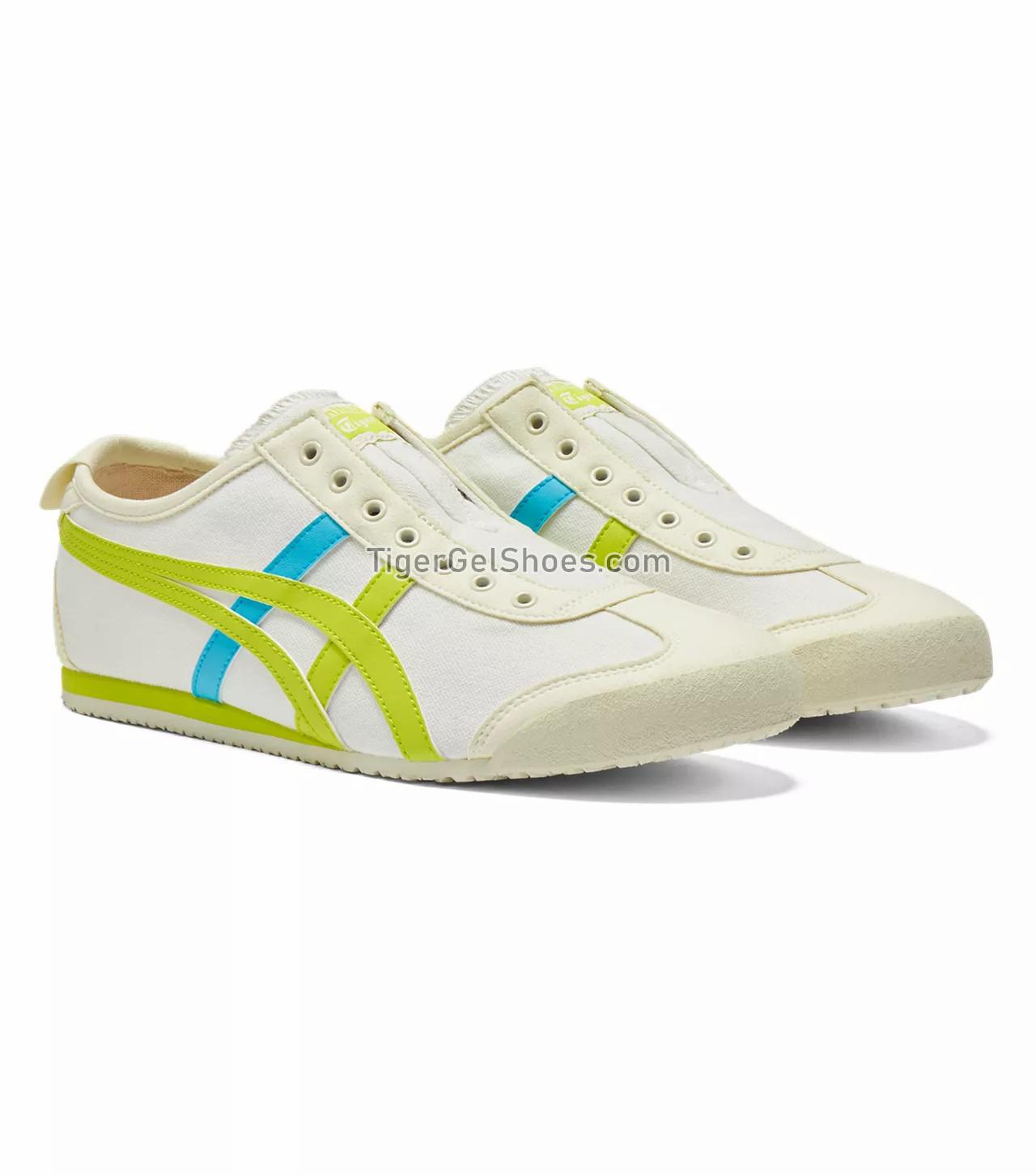 Onitsuka Tiger Mexico 66 Slip-on Cream/Neon Lime 1183A360-124 Mens Womens Shoes