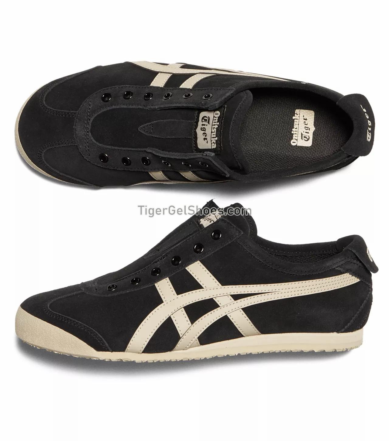 Onitsuka Tiger Mexico 66 Slip-on Black/Putty 1183C157-001 Mens Womens Shoes