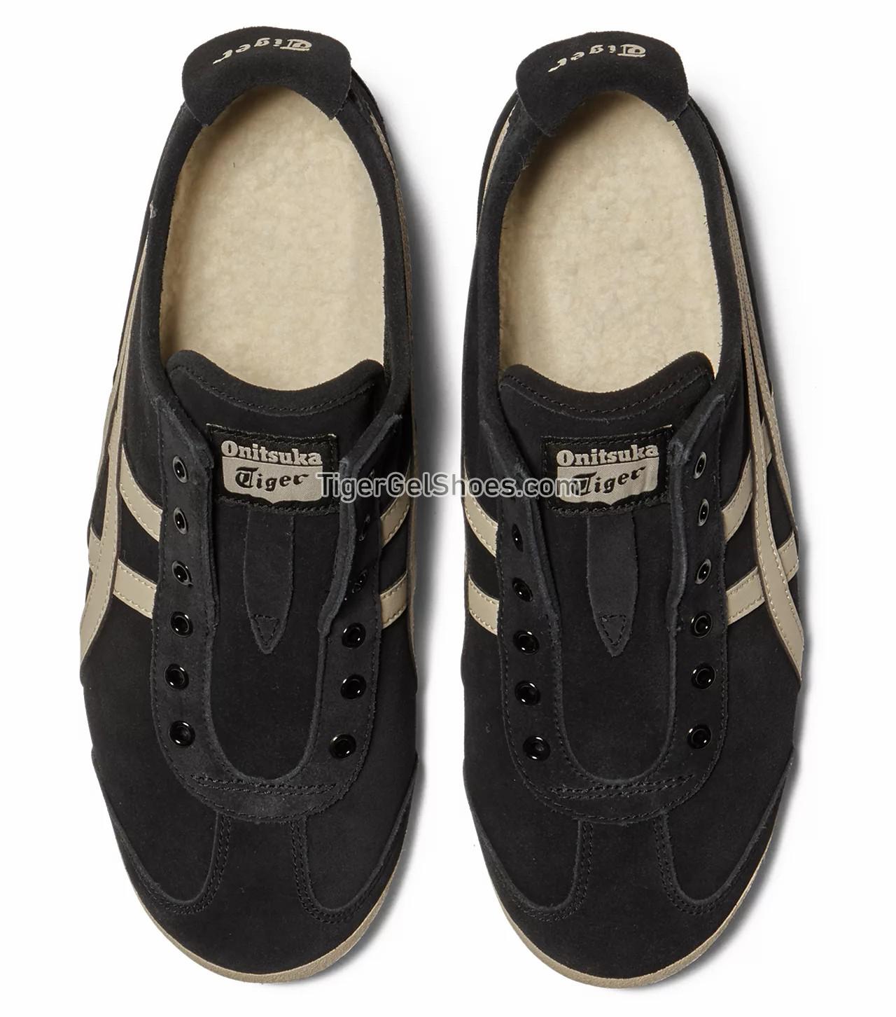 Onitsuka Tiger Mexico 66 Slip-on Black/Putty 1183C157-001 Mens Womens Shoes