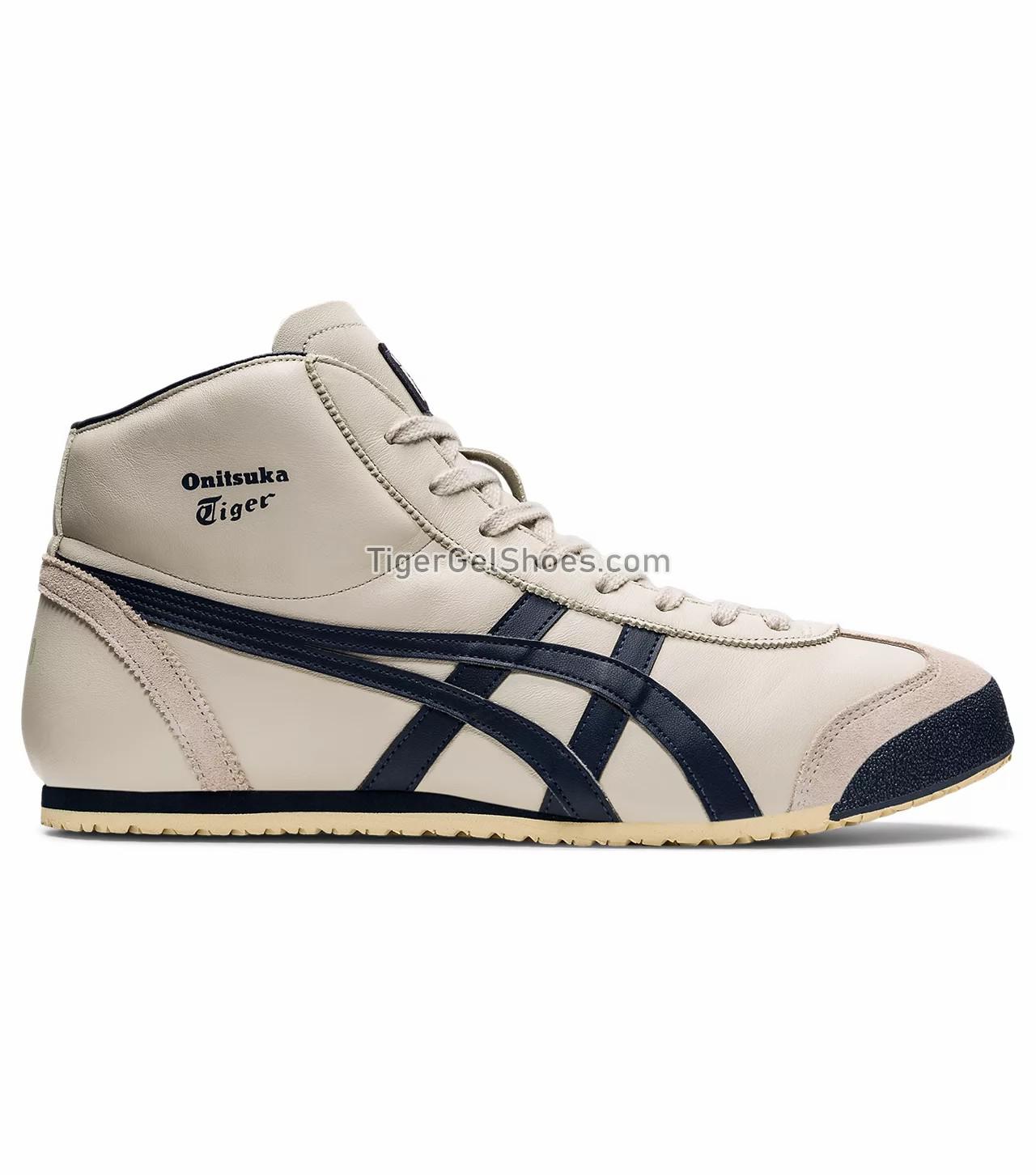 Onitsuka Tiger Mexico Mid Runner Birch/Indian Ink DL409-1659 Mens Womens Shoes