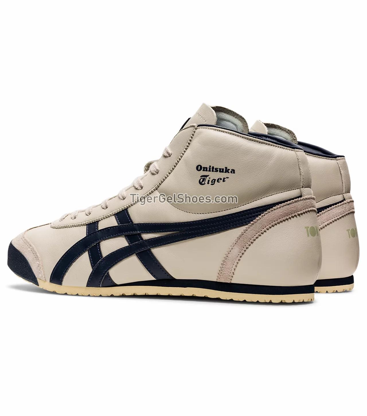 Onitsuka Tiger Mexico Mid Runner Birch/Indian Ink DL409-1659 Mens Womens Shoes