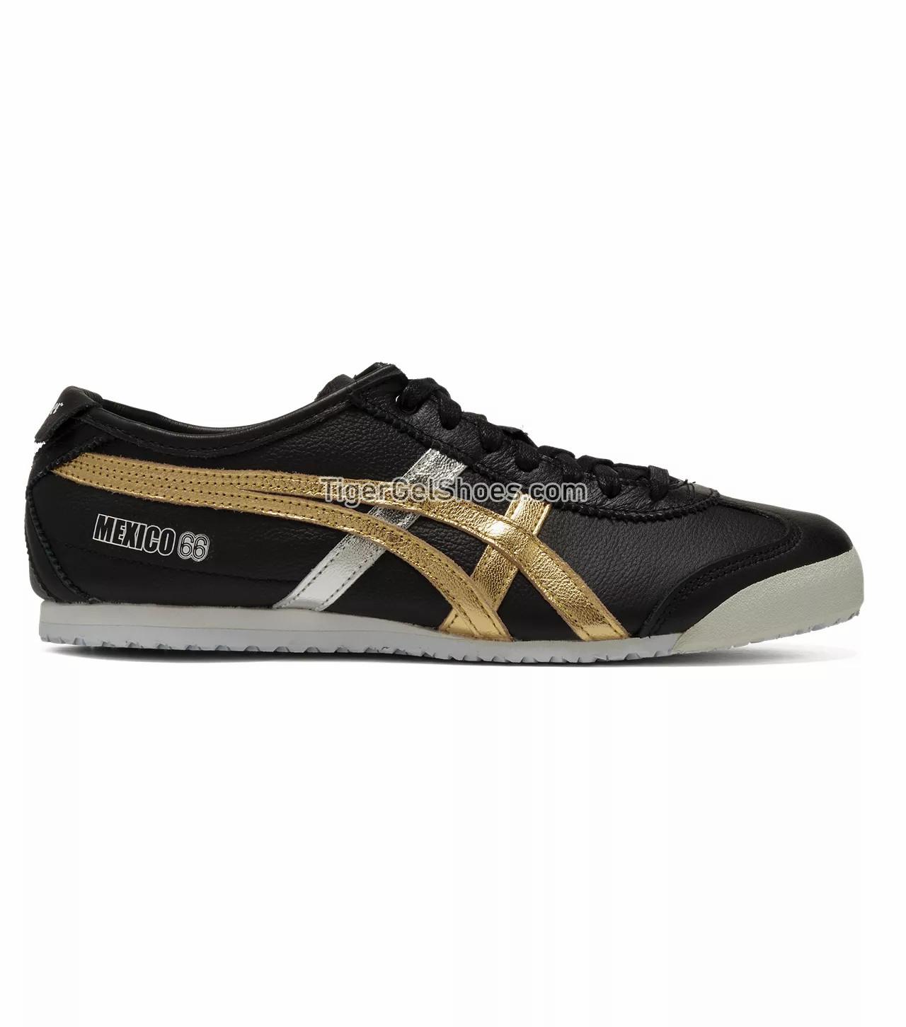 Onitsuka Tiger Mexico 66 Black/Gold D5V2L-9094 Mens Womens Shoes