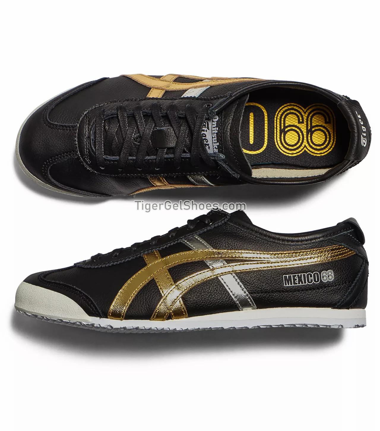 Onitsuka Tiger Mexico 66 Black/Gold D5V2L-9094 Mens Womens Shoes