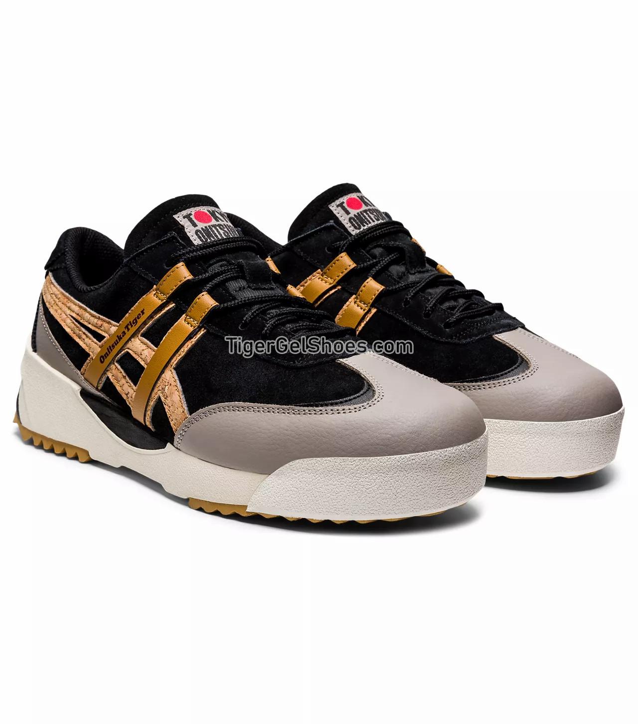Onitsuka Tiger Delegation Ex Black/Tan Presidio 1183A829-001 Mens Womens Shoes