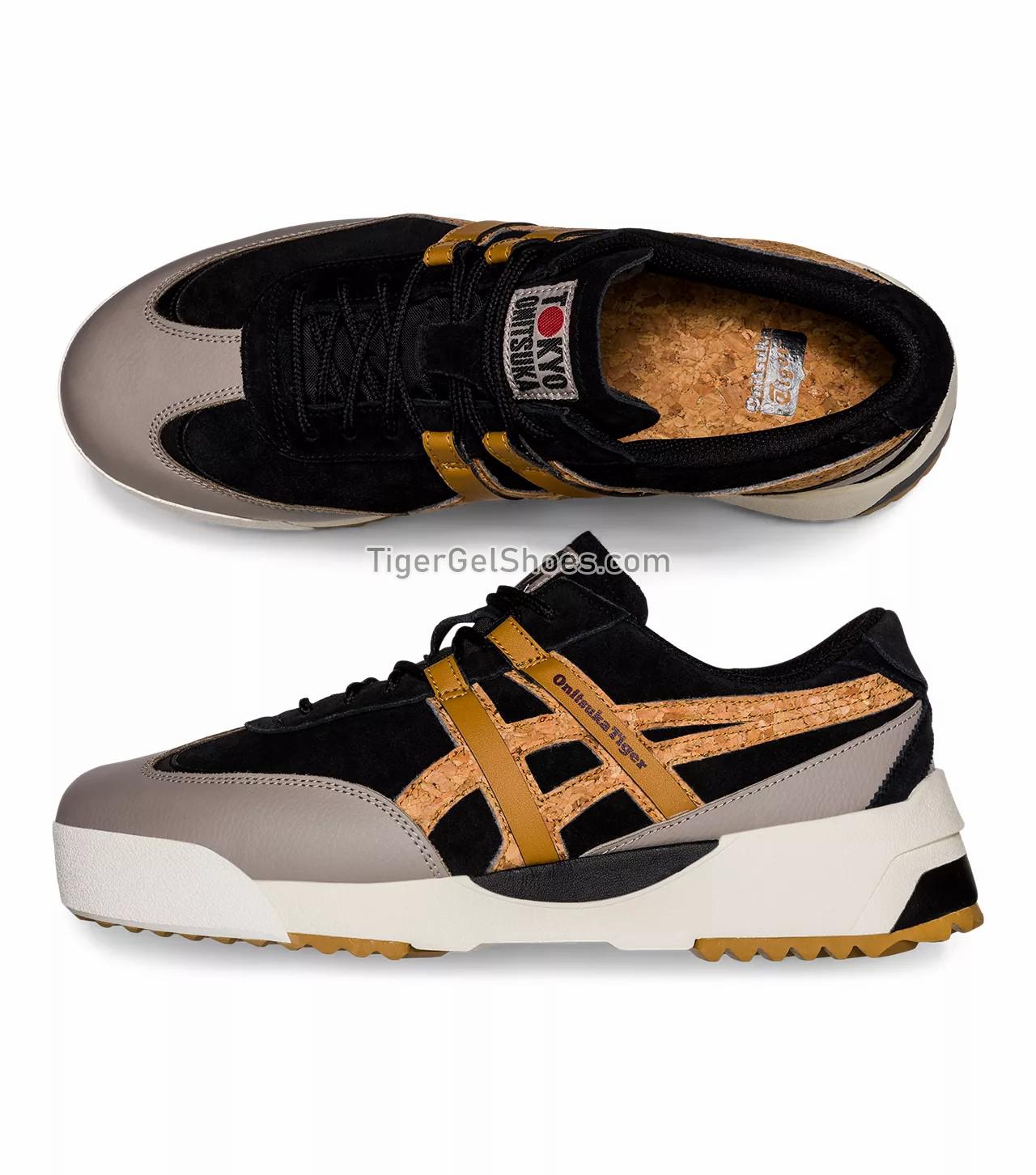 Onitsuka Tiger Delegation Ex Black/Tan Presidio 1183A829-001 Mens Womens Shoes