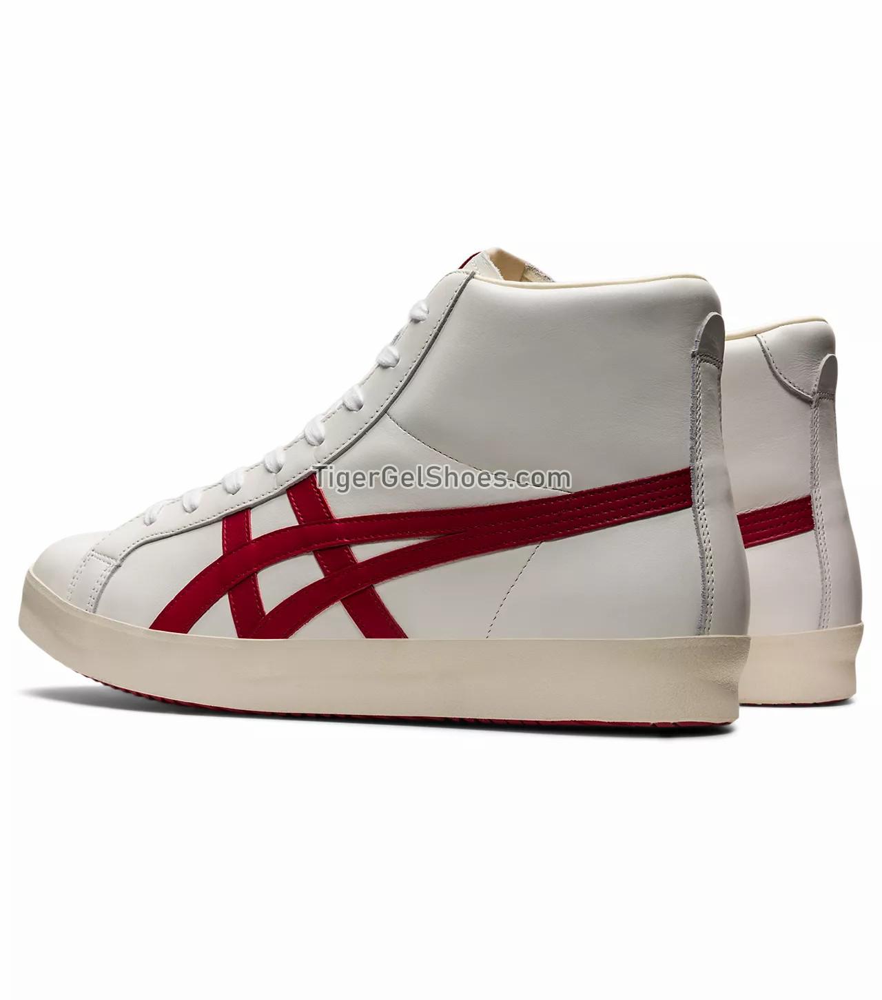 Onitsuka Tiger Fabre Hi Nm White/Classic Red 1183B439-100 Mens Womens Shoes