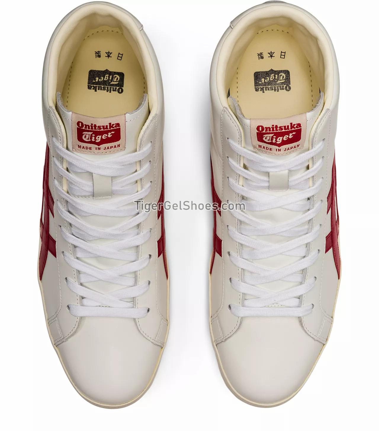Onitsuka Tiger Fabre Hi Nm White/Classic Red 1183B439-100 Mens Womens Shoes