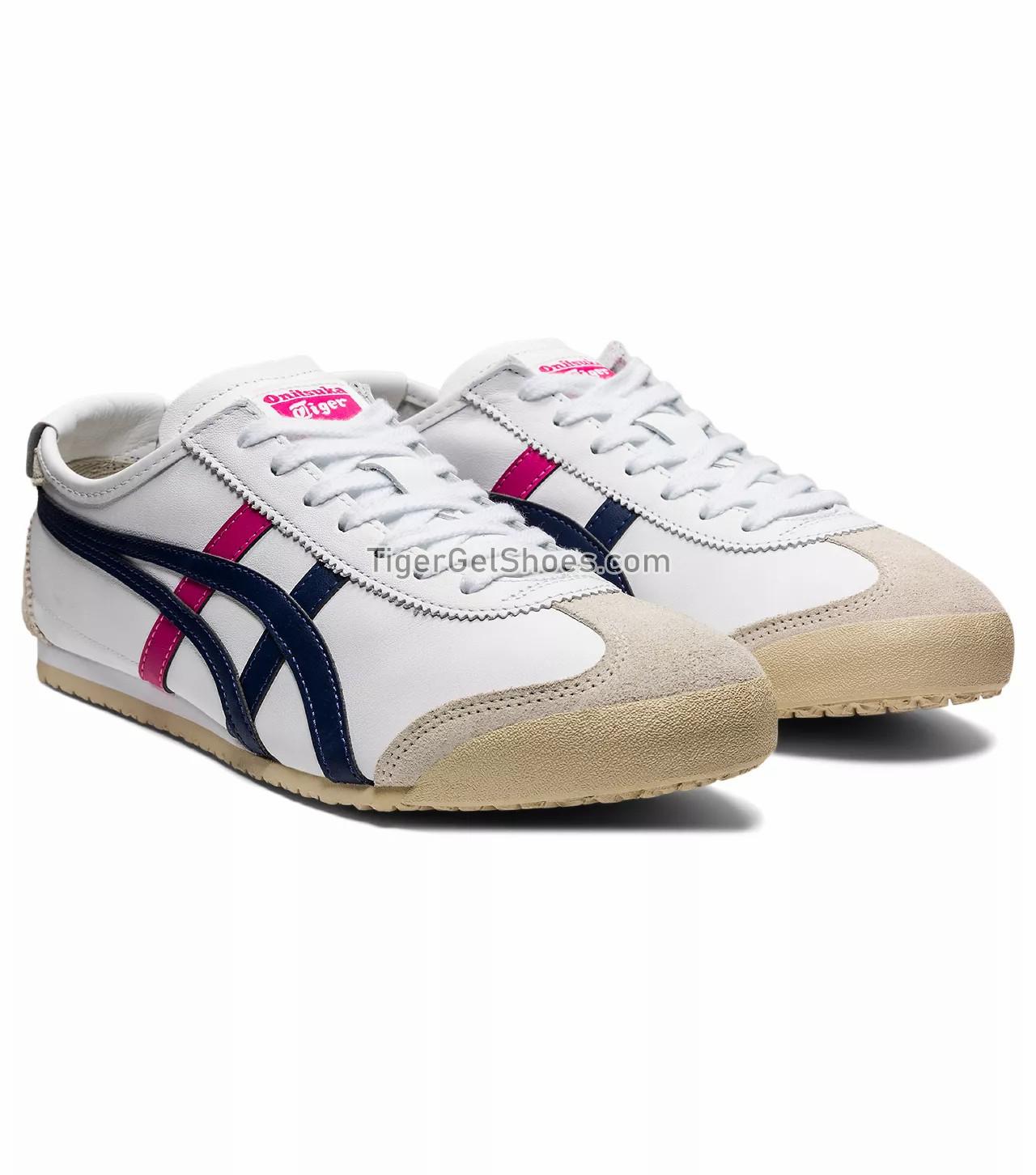 Onitsuka Tiger Mexico 66 White/Navy/Pink THL7C2-0154 Mens Womens Shoes