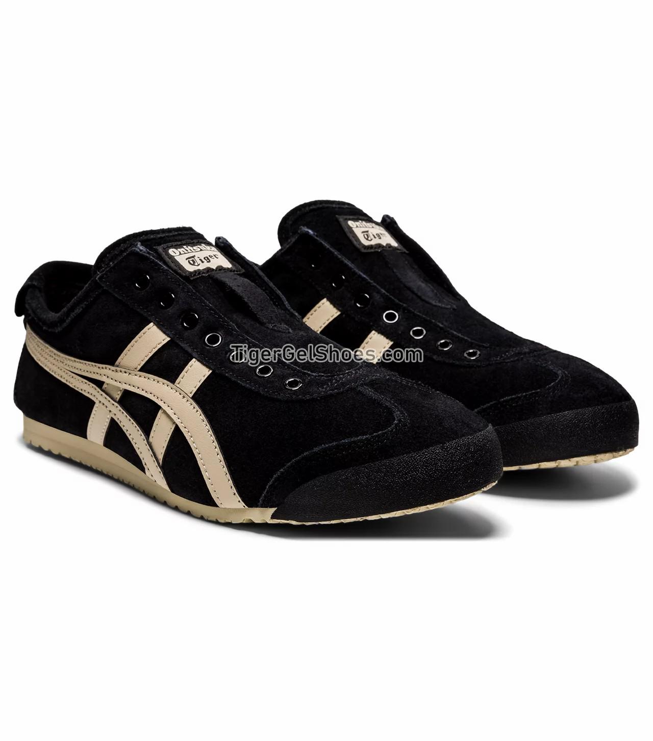 Onitsuka Tiger Mexico 66 Slip-on Black/Putty 1183B782-001 Mens Womens Shoes