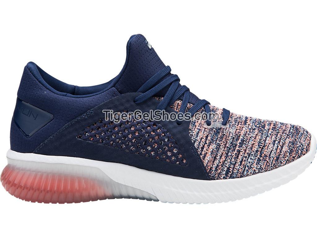 Asics GEL-Kenun Knit Begonia Pink/Indigo Blue/White T882N-0649 Womens Running Shoes