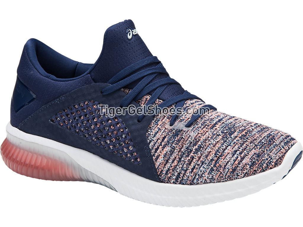 Asics GEL-Kenun Knit Begonia Pink/Indigo Blue/White T882N-0649 Womens Running Shoes