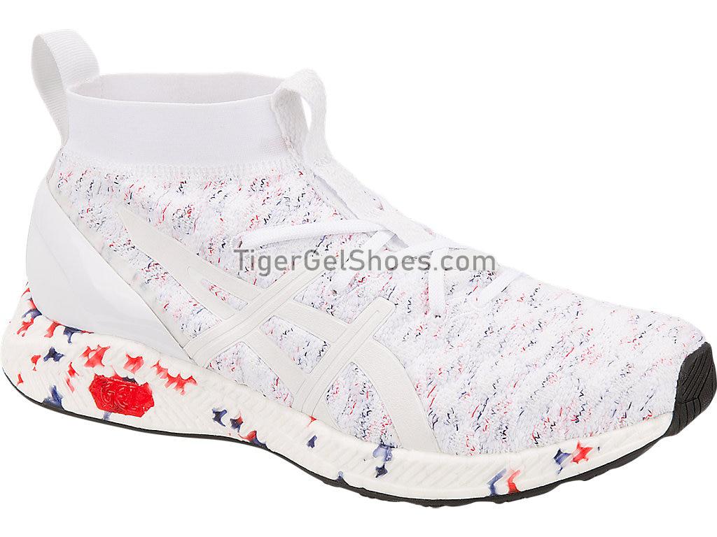Asics HyperGEL-Kan White/Fiery Red 1022A032-100 Womens Running Shoes