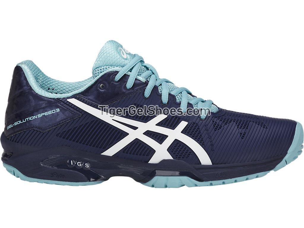 Asics GEL-Solution Speed 3 Indigo Blue/White/Porcelain Blue E650N-4901 Womens Tennis Shoes