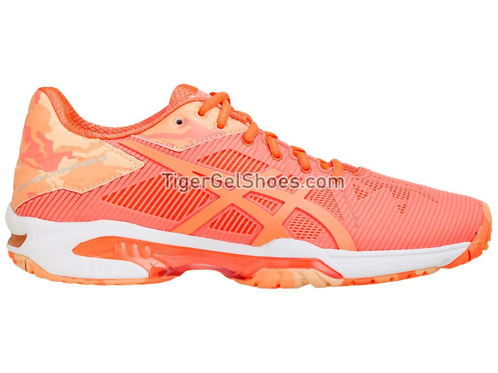 Asics GEL-Solution Speed 3 L.E Flash Coral/Cateloupe/Apricot Ice E853N-0630 Womens Tennis Shoes