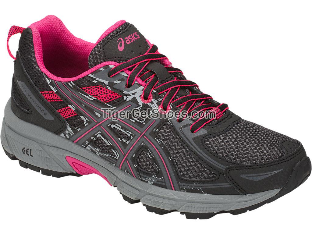Asics GEL-Venture 6 Black/Pixel Pink T7G6N-001 Womens Trail Running Shoes