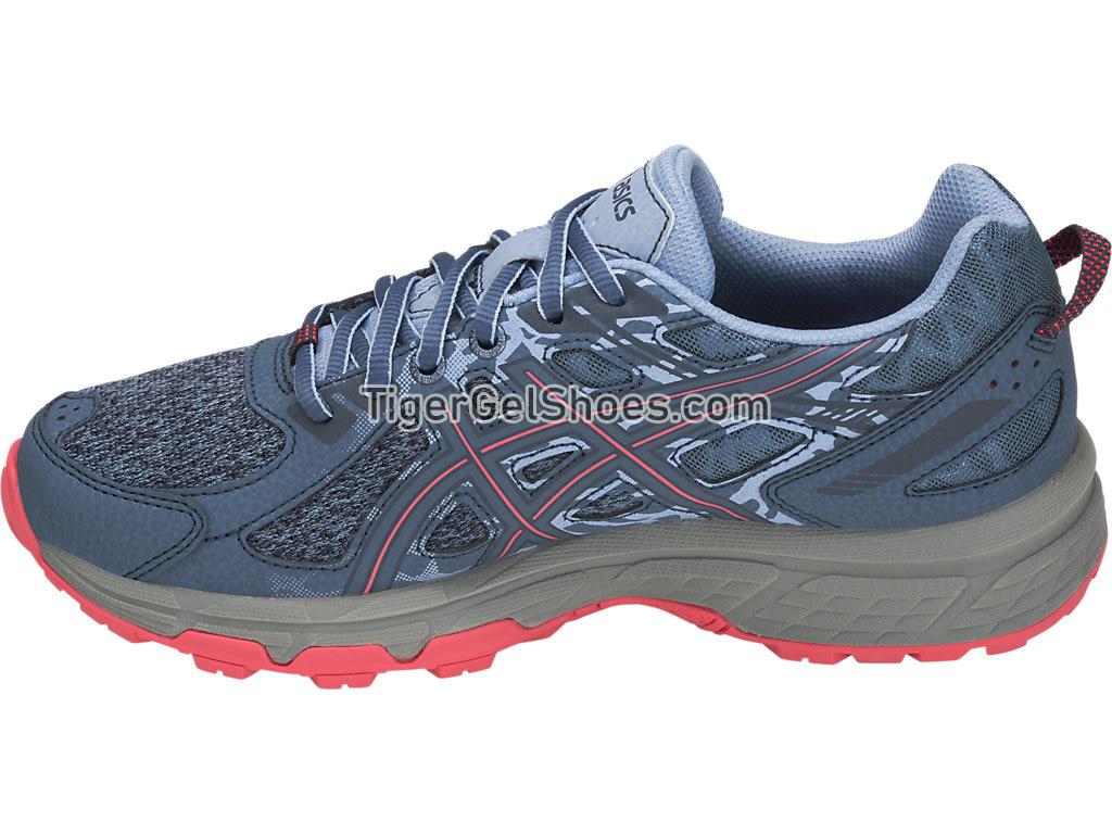 Asics GEL-Venture 6 MX Steel Blue/Pink Cameo 1012A504-400 Womens Trail Running Shoes
