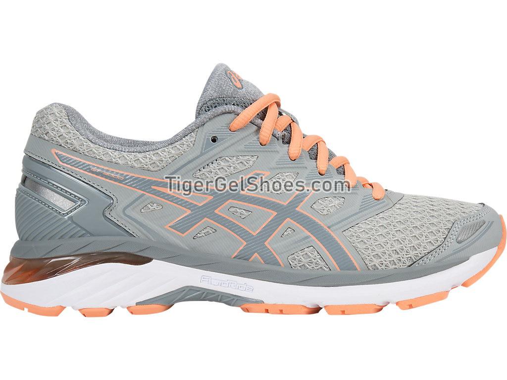 Asics GT-3000 5 Mid Grey/Stone Grey/Canteloupe T755N-9611 Womens Running Shoes