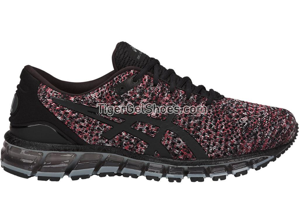 Asics GEL-Quantum 360 Knit Black/Classic Red/Stone Grey T840N-9023 Mens Running Shoes