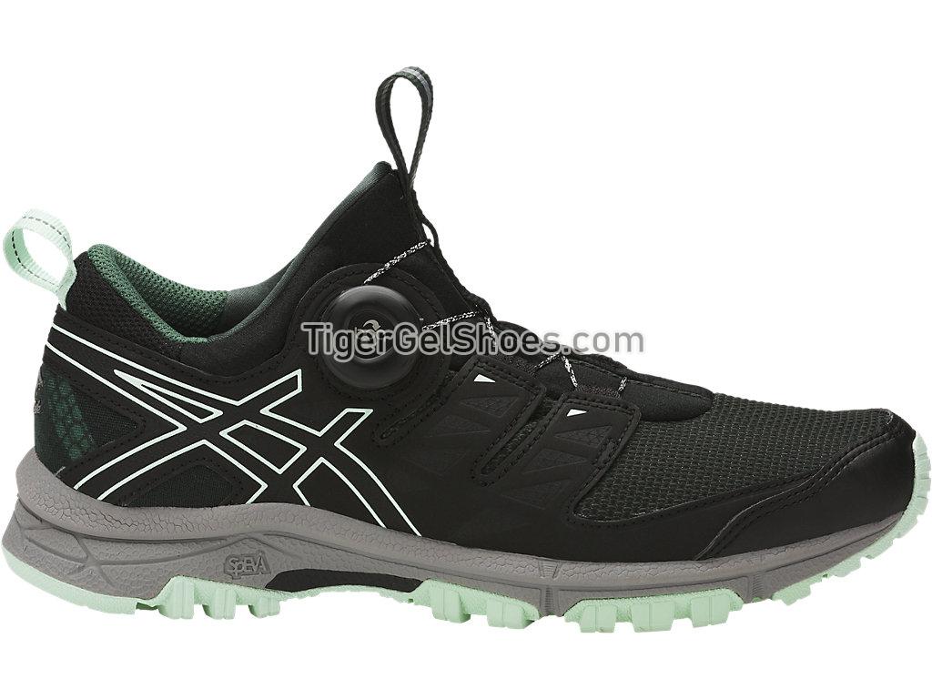 Asics GEL-Fujirado Hampton Green/Black/Aluminum T7F7N-8590 Womens Trail Running Shoes