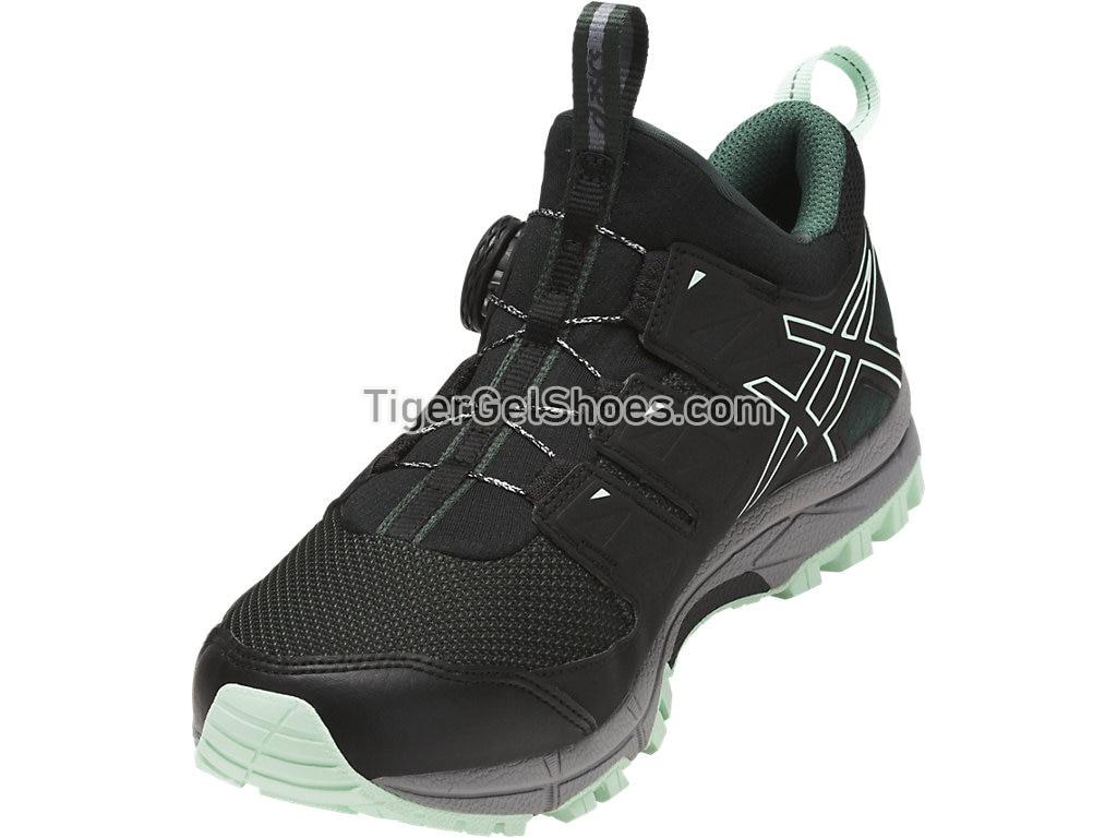 Asics GEL-Fujirado Hampton Green/Black/Aluminum T7F7N-8590 Womens Trail Running Shoes