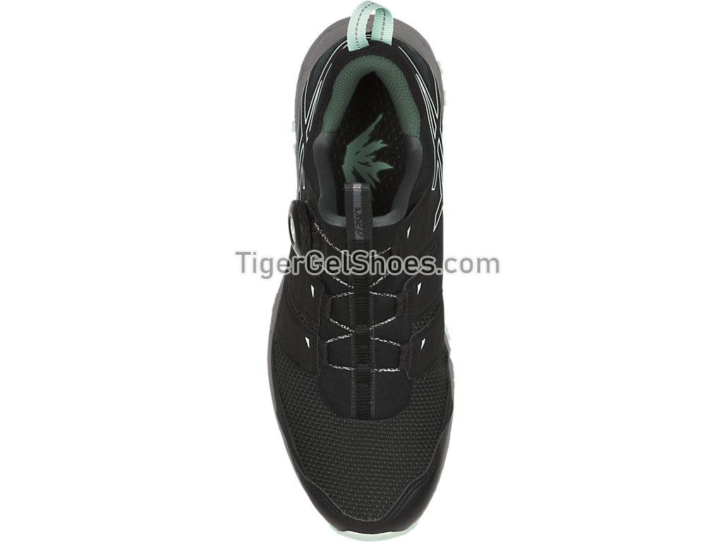 Asics GEL-Fujirado Hampton Green/Black/Aluminum T7F7N-8590 Womens Trail Running Shoes