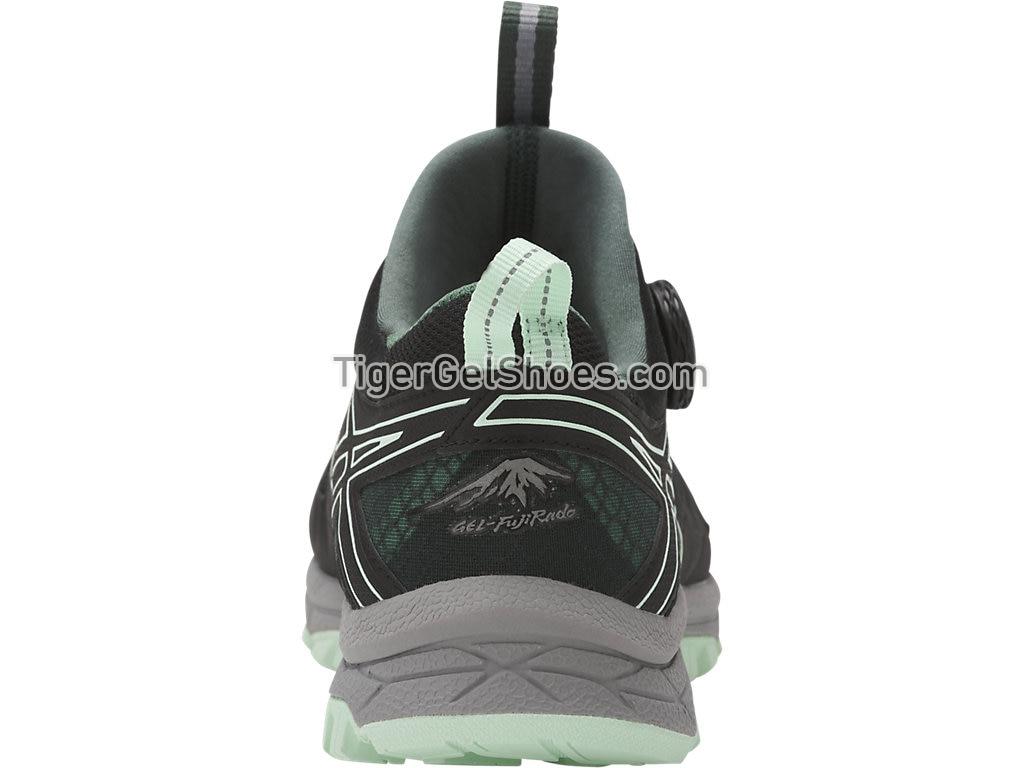 Asics GEL-Fujirado Hampton Green/Black/Aluminum T7F7N-8590 Womens Trail Running Shoes