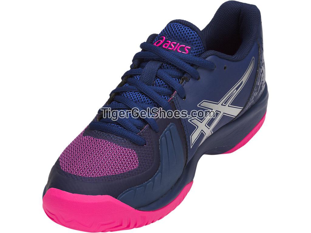 Asics GEL-Court Speed Blue Print/Pink Glow E850N-400 Womens Tennis Shoes