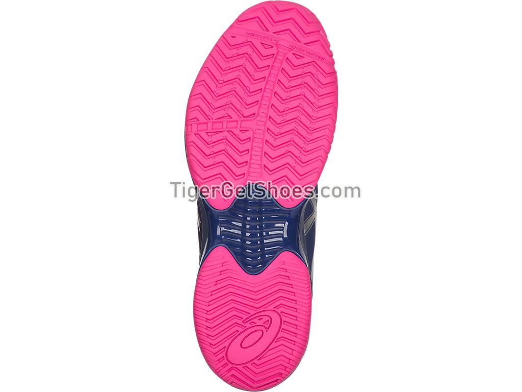 Asics GEL-Court Speed Blue Print/Pink Glow E850N-400 Womens Tennis Shoes