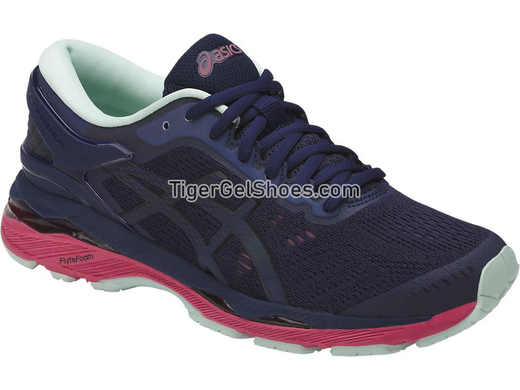 Asics GEL-Kayano 24 Lite-Show Indigo Blue/Black/Reflective T7A8N-4990 Womens Running Shoes