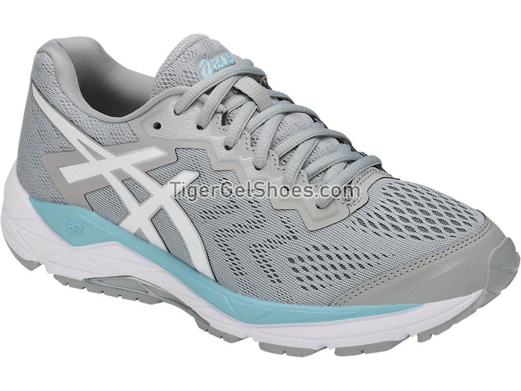 Asics GEL-Fortitude 8 Mid Grey/White/Porcelain Blue T866N-9601 Womens Running Shoes